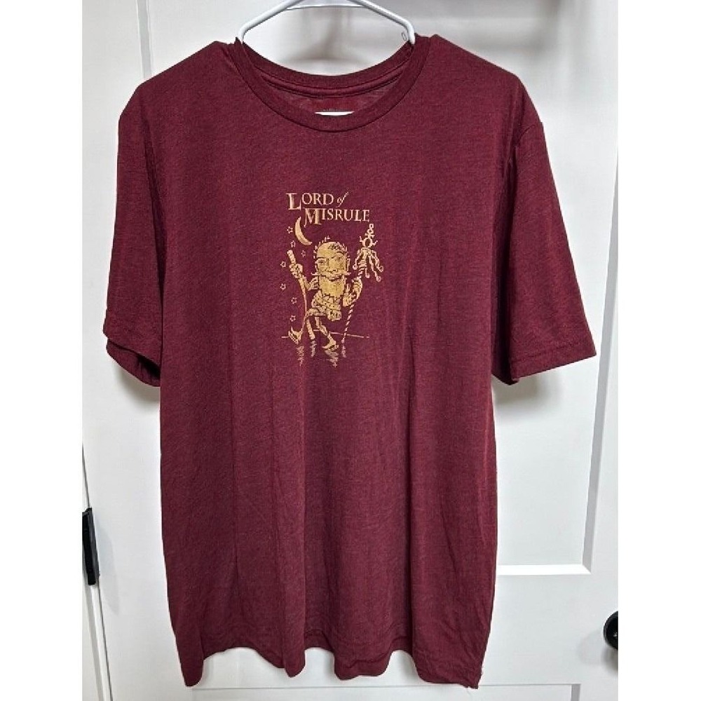 McMenamins Lord of Misrule Graphic T Shirt Men's XL Red Short Sleeve Beer Pub